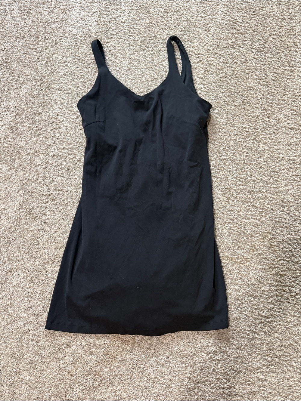lululemon athletica Black Align Dress with built in biker shorts